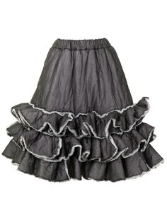 Comme Des Garçons Pre-Owned юбка А-силуэта с оборками