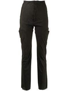 Yohji Yamamoto Pre-Owned брюки скинни в диагональную полоску