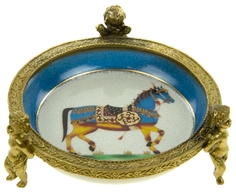 Блюдо (glasar) синий 14.0x5.0x14.0 см. ГЛАСАР