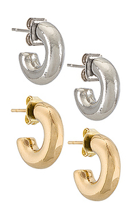 Круглые серьги mini donut - joolz by Martha Calvo