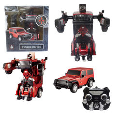 Робот 1TOY 2,4GHz, трансформирующийся в машину (красный)