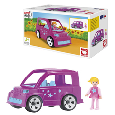 Машинка EFKO Городской розовый автомобиль с водителем игрушка 17 см (33220EF-CH)