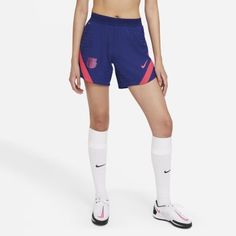 Женские трикотажные футбольные шорты FC Barcelona VaporKnit Strike Nike