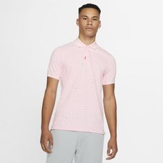 Мужская рубашка-поло с плотной посадкой и принтом The Nike Polo
