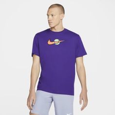 Мужская теннисная футболка с логотипом Swoosh NikeCourt