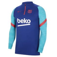 Мужская футболка с длинным рукавом для футбольного тренинга FC Barcelona Strike Nike