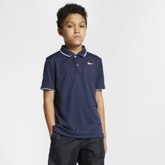 Теннисная рубашка-поло для мальчиков школьного возраста NikeCourt Dri-FIT