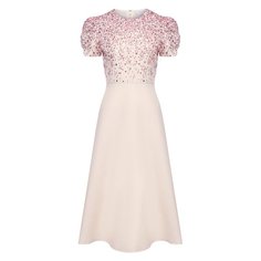 Платье из шерсти и шелка Valentino