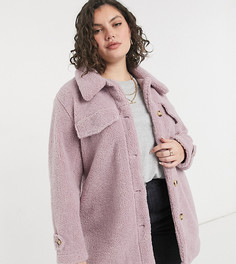 Сиреневая oversized-куртка Threadbare Curve Kaila-Фиолетовый цвет