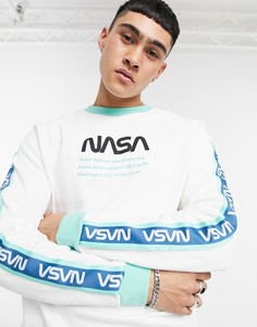 Белый свитшот с принтом ASOS DESIGN