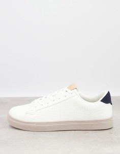 Белые кроссовки с тиснением Burton Menswear-Белый