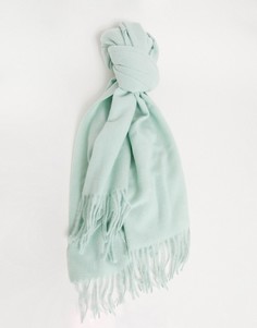 Супермягкий шарф-накидка мятного цвета Accessorize-Зеленый цвет