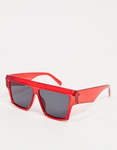 Солнцезащитные очки в красной оправе SVNX-Красный