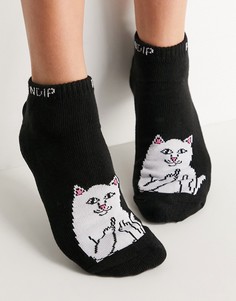 Черные низкие носки RIPNDIP Lord Nermal-Черный цвет