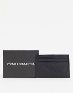 Черный кожаный кошелек для карт French Connection-Черный цвет