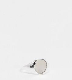 Эксклюзивное кольцо-печатка из стерлингового серебра Kingsley Ryan Curve-Серебристый