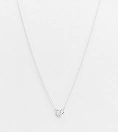 Ожерелье из стерлингового серебра с двойной круглой подвеской Kingsley Ryan Curve-Серебряный