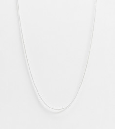 Серебряное ожерелье-цепочка с изогнутыми звеньями Kingsley Ryan Curve-Серебряный
