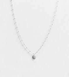 Эксклюзивное серебряное ожерелье-чокер с круглой подвеской Kingsley Ryan Curve-Серебряный