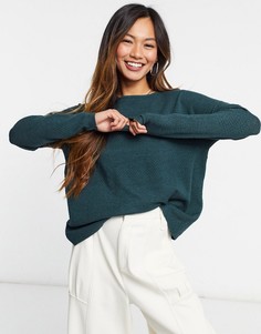 Зеленый меланжевый джемпер-пуловер с длинными рукавами Only-Зеленый цвет