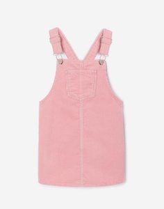 Розовый вельветовый сарафан для девочки Gloria Jeans