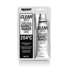 Герметик силиконовй Runway RW8502 прозрачный, 85г