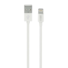 Кабель для iPod, iPhone, iPad InterStep Lightning-USB-A USB 2.0 белый 1м Lightning-USB-A USB 2.0 белый 1м