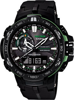 Японские наручные мужские часы Casio PRW-6000Y-1A. Коллекция Pro-Trek