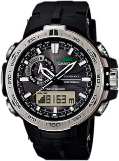 Японские наручные мужские часы Casio PRW-6000-1E. Коллекция Pro-Trek