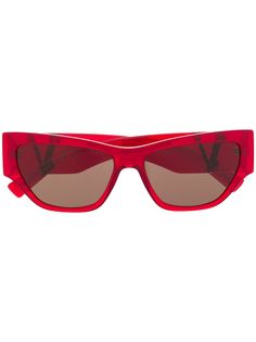 Versace Eyewear солнцезащитные очки с логотипом и затемненным линзами