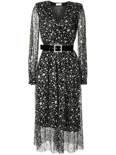 Rebecca Vallance платье миди Notte с длинными рукавами