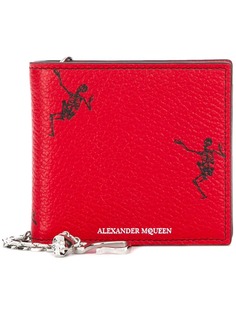Alexander McQueen кошелек с принтом танцующих скелетов