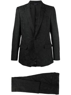 Dolce & Gabbana жаккардовый костюм-двойка с цветочным узором