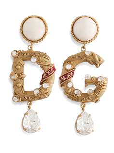 Dolce & Gabbana серьги-подвески с кристаллами