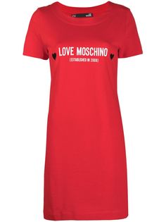 Love Moschino платье-футболка с логотипом