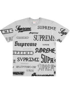 Supreme футболка с логотипом