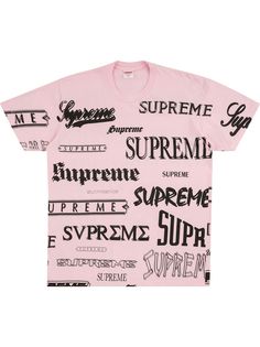 Supreme футболка с логотипом