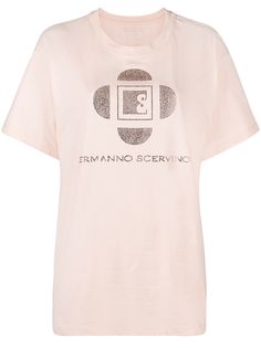 Ermanno Scervino футболка с кристаллами