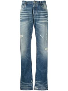 The Attico прямые джинсы с завышенной талией