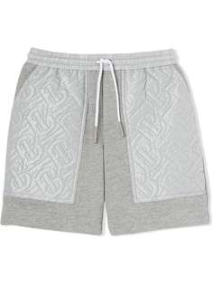 Burberry Kids спортивные шорты с монограммой