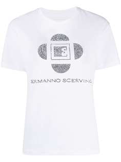 Ermanno Scervino футболка с кристаллами