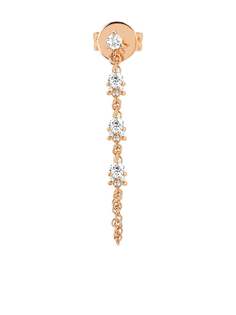 Ef Collection серьги-гвоздики из розового золота с бриллиантами