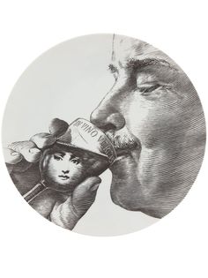 Fornasetti тарелка с принтом