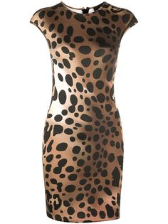 Just Cavalli облегающее платье с леопардовым принтом