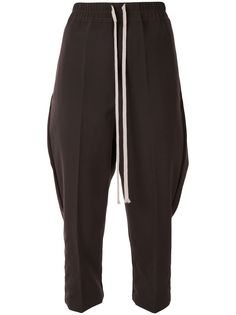 Rick Owens зауженные брюки с кулиской