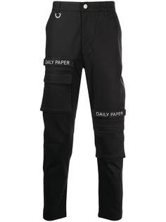 Daily Paper брюки карго с нашивкой-логотипом