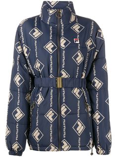 Fila пуховик с логотипом