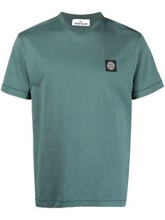 Stone Island футболка с нашивкой-логотипом