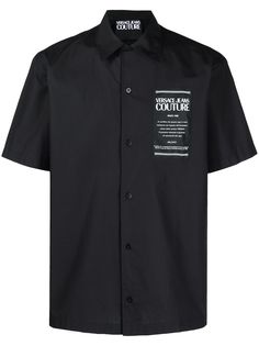 Versace Jeans Couture рубашка с короткими рукавами и нашивкой-логотипом