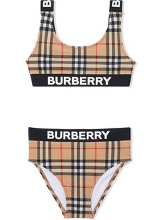 Burberry Kids бикини в клетку Vintage Check